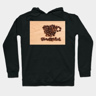 Coffee cup from coffee beans Hoodie